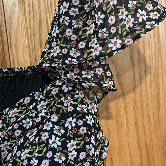 Lily Rose Black Floral Mini Dress - Picture 4 of 4